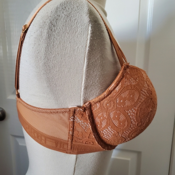 Victoria's Secret Very Sexy Push Up Underwire Tan Lace Bra Women's 36D - Picture 9 of 15